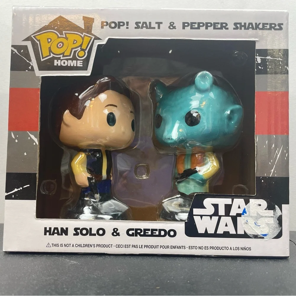 Pop! Home -~STAR WARS~ Salt & Pepper Shakers - Han Solo & Greedo 4”
